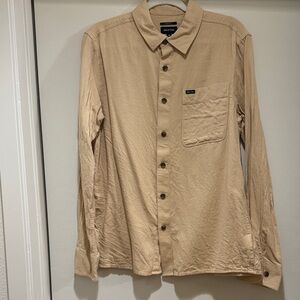 Brixton Beige Long Sleeve Shirt